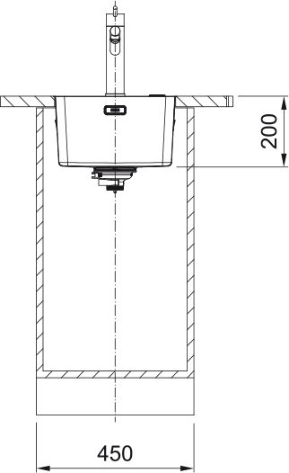 FRANKE Edelstahlbecken MYX 210-34  Edelstahl Handbedienung  127.0625.052