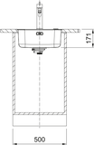 FRANKE Edelstahlbecken SRX 210-40 Edelstahl Handbedienung  127.0708.295