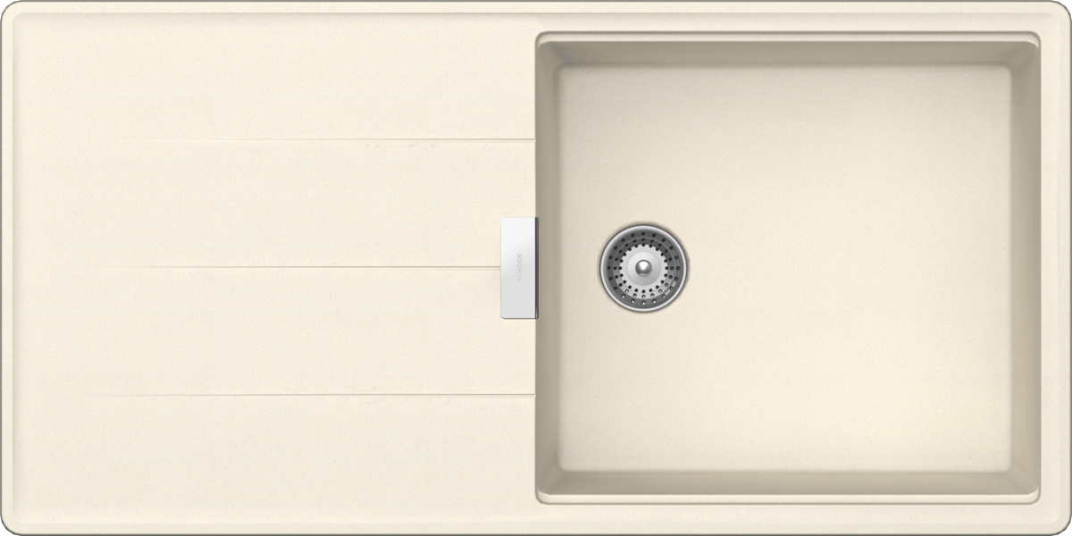 SCHOCK Spüle Unterbau Tia D-100L-U Cristadur Magnolia TIAD100LUMGL