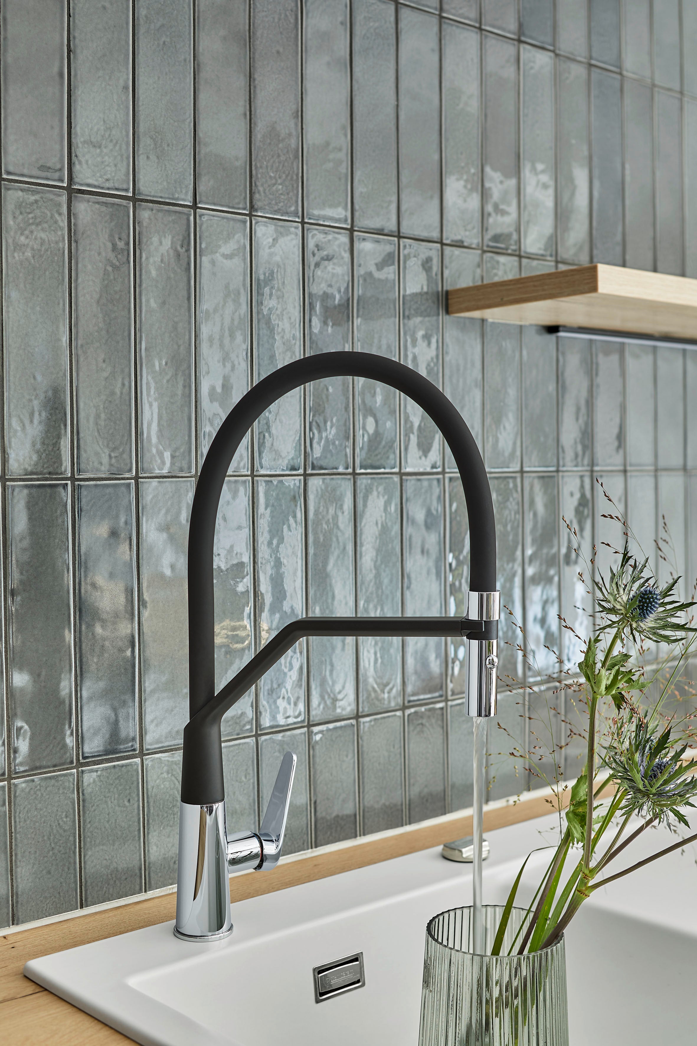 SYSTEMCERAM Armatur Tono Pro Edelstahl finish   10338