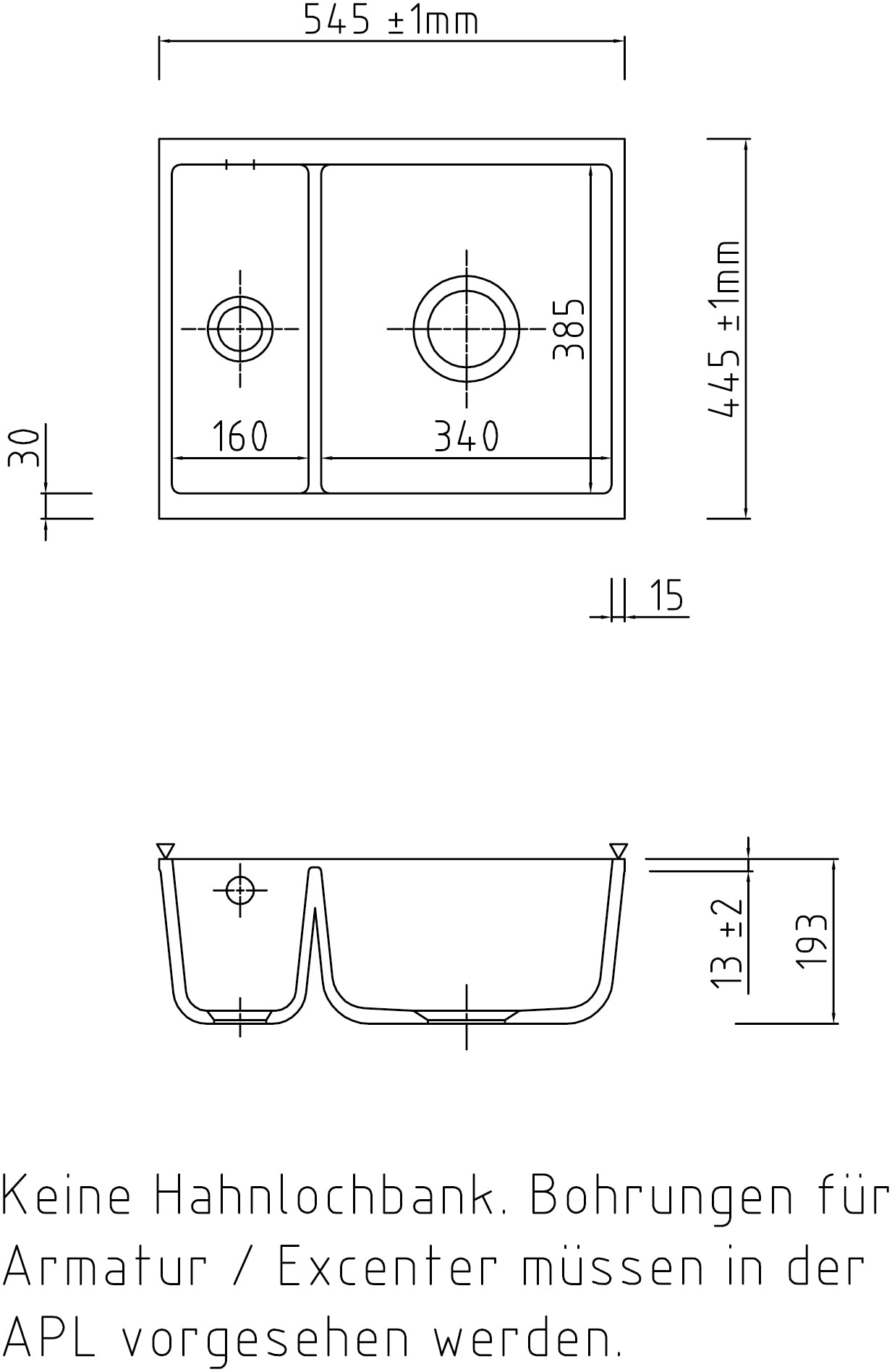 SYSTEMCERAM Einbauspüle Mera 60 U/g Fango 23 inkl. Handbetätigung, für 60 cm Schrankbreite, Spüle zum Unterbau mit geschliffener Oberseite Unterbau keine Beckenlage 54980123