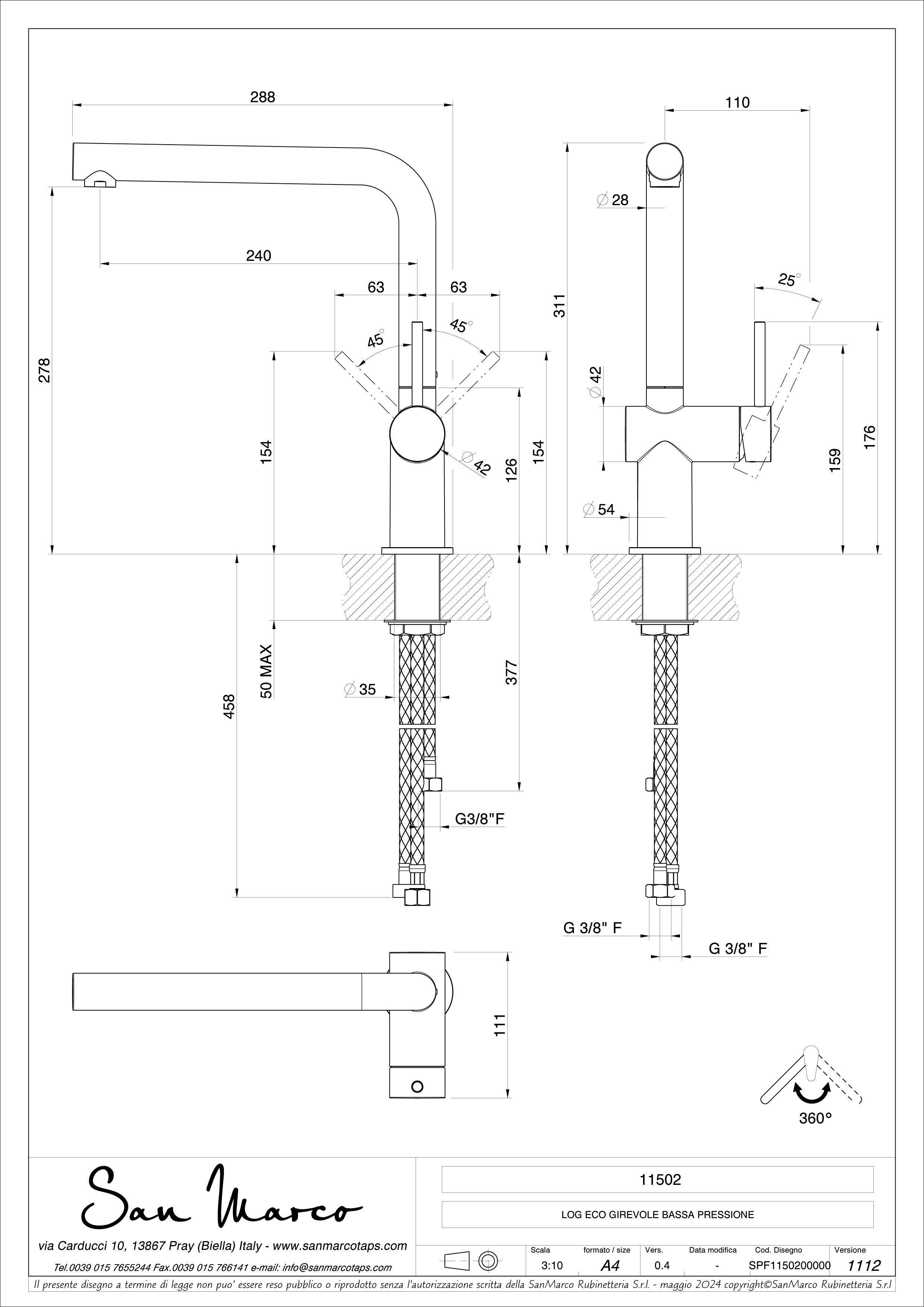 SYSTEMCERAM Armatur Sila Chrom ND 10003