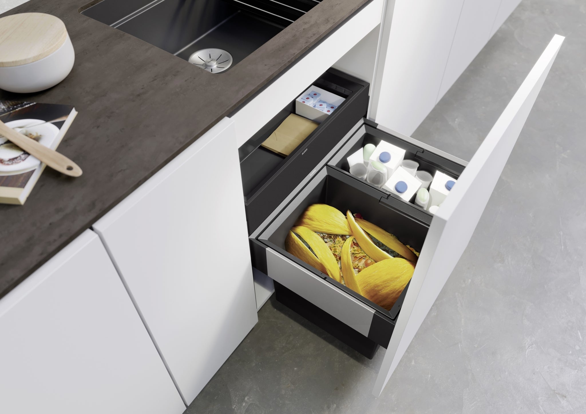 BLANCO SELECT II 60/2 Orga Kunststoff, Stahlblech 526208