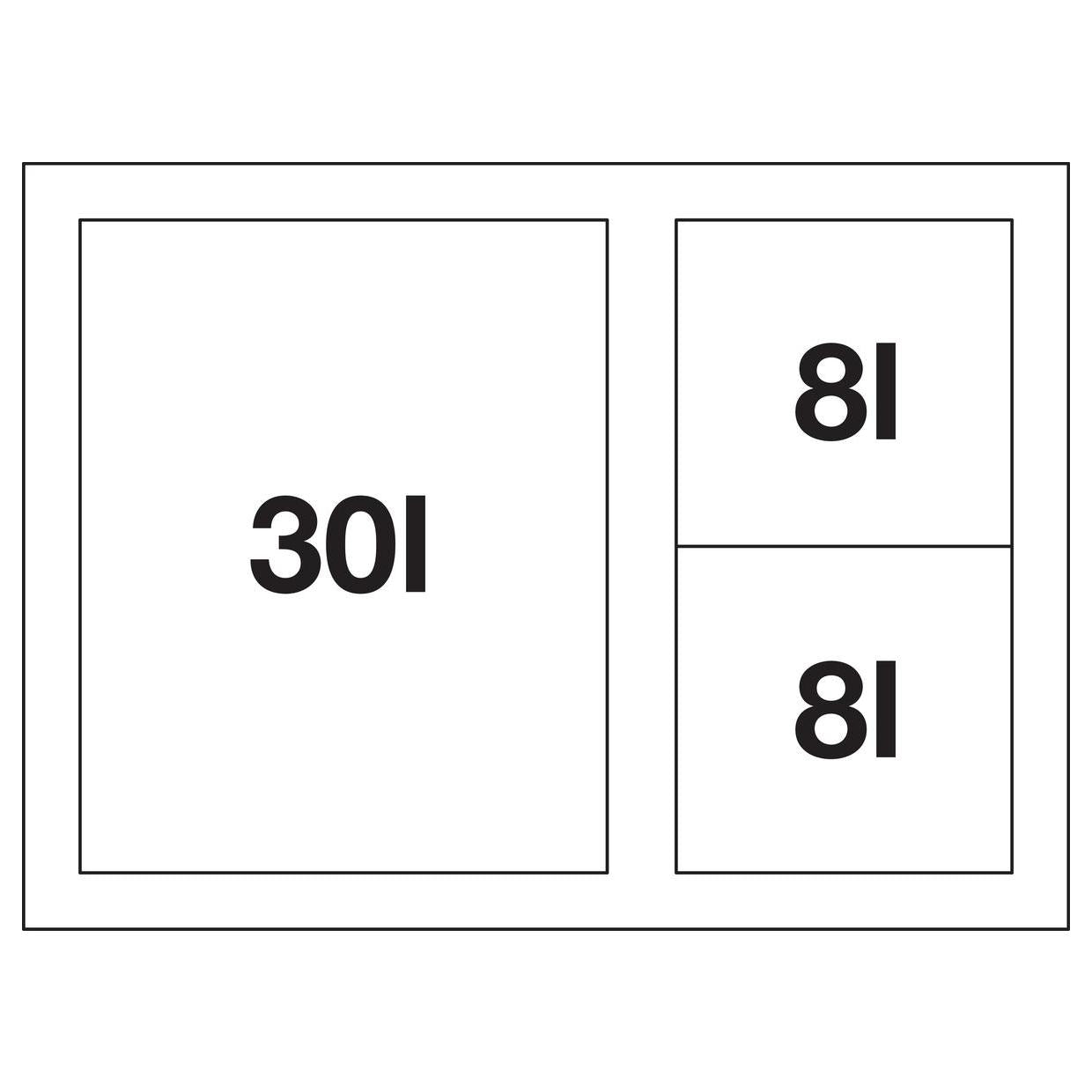 BLANCO SELECT II XL 60/3 Kunststoff, Stahlblech 526205