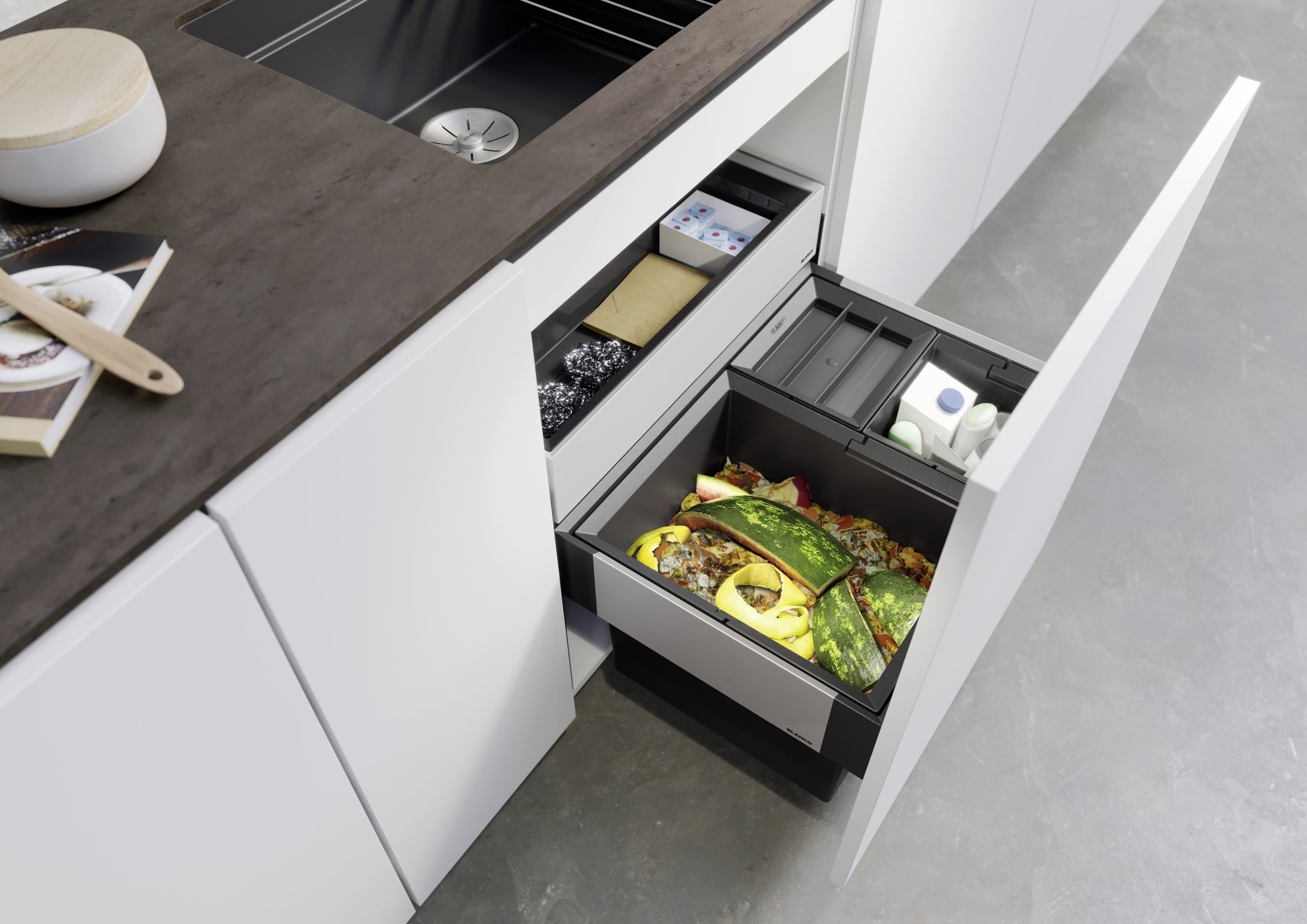 BLANCO SELECT II XL 60/3 Orga Kunststoff, Stahlblech 526210