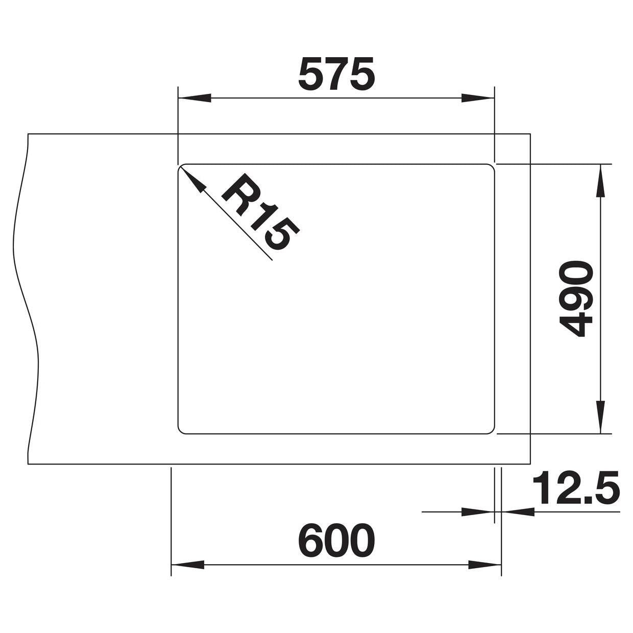 BLANCO ANDANO 340/180-IF/A Edelstahl Seidenglanz mit Ablauffernbedienung Becken rechts 525247