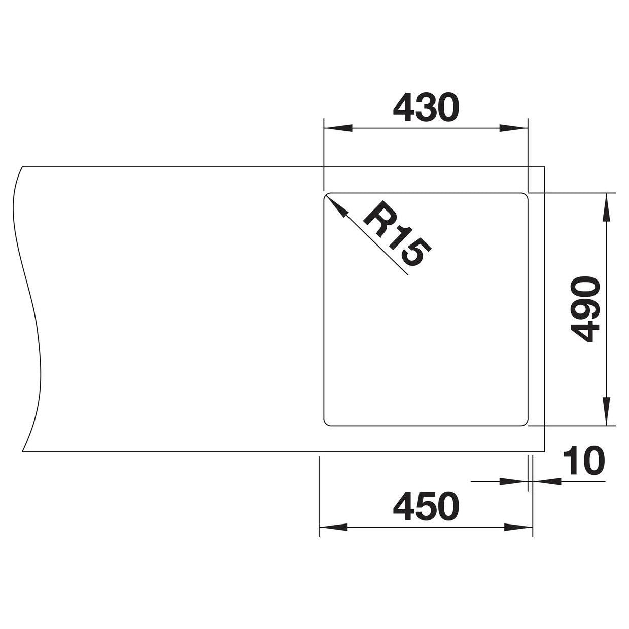 BLANCO ANDANO 400-IF/A Edelstahl Seidenglanz mit Ablauffernbedienung 525244