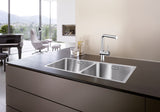 BLANCO ANDANO 400/400-IF Edelstahl Seidenglanz ohne Ablauffernbedienung 522985