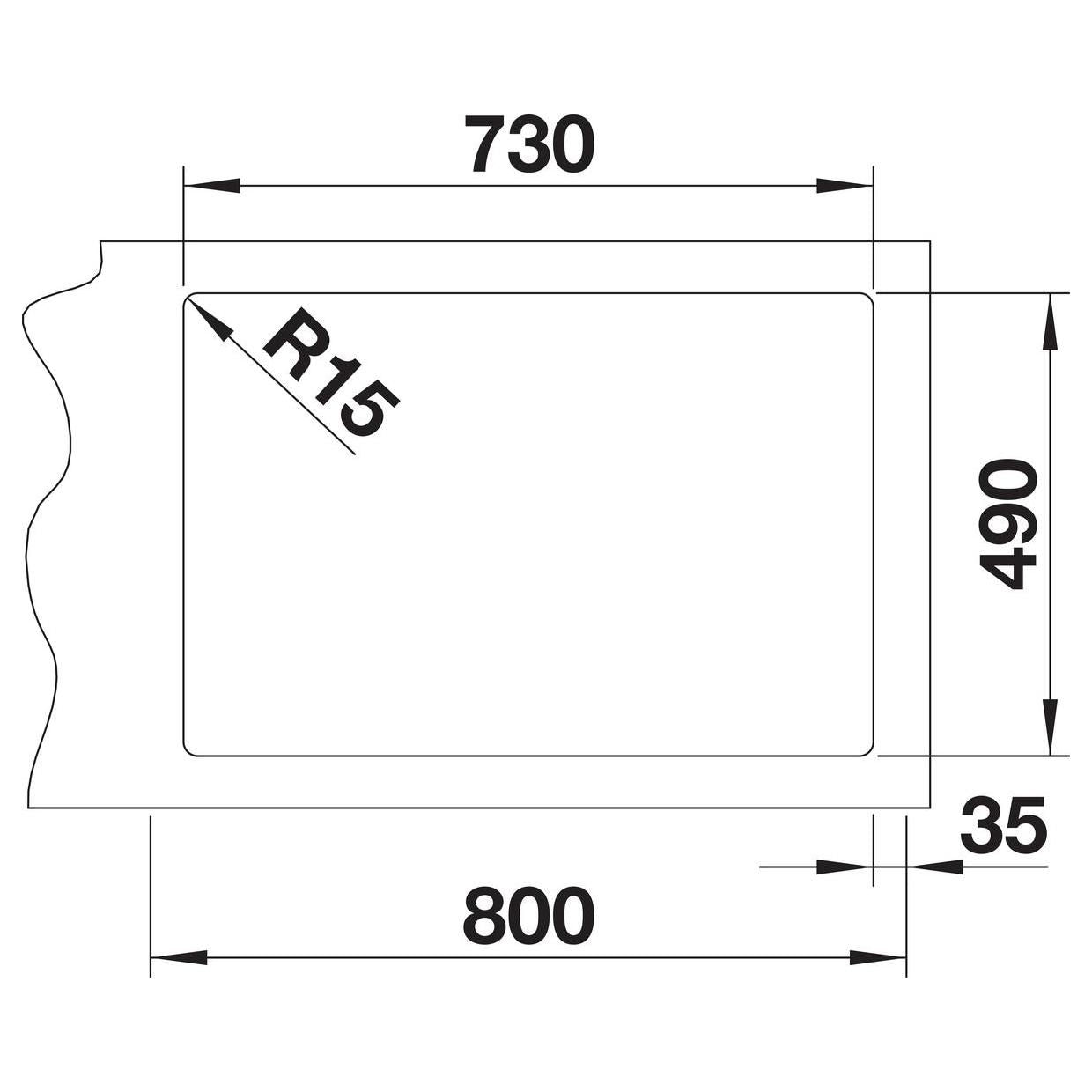 BLANCO ANDANO 700-IF/A Edelstahl Seidenglanz mit Ablauffernbedienung 525246