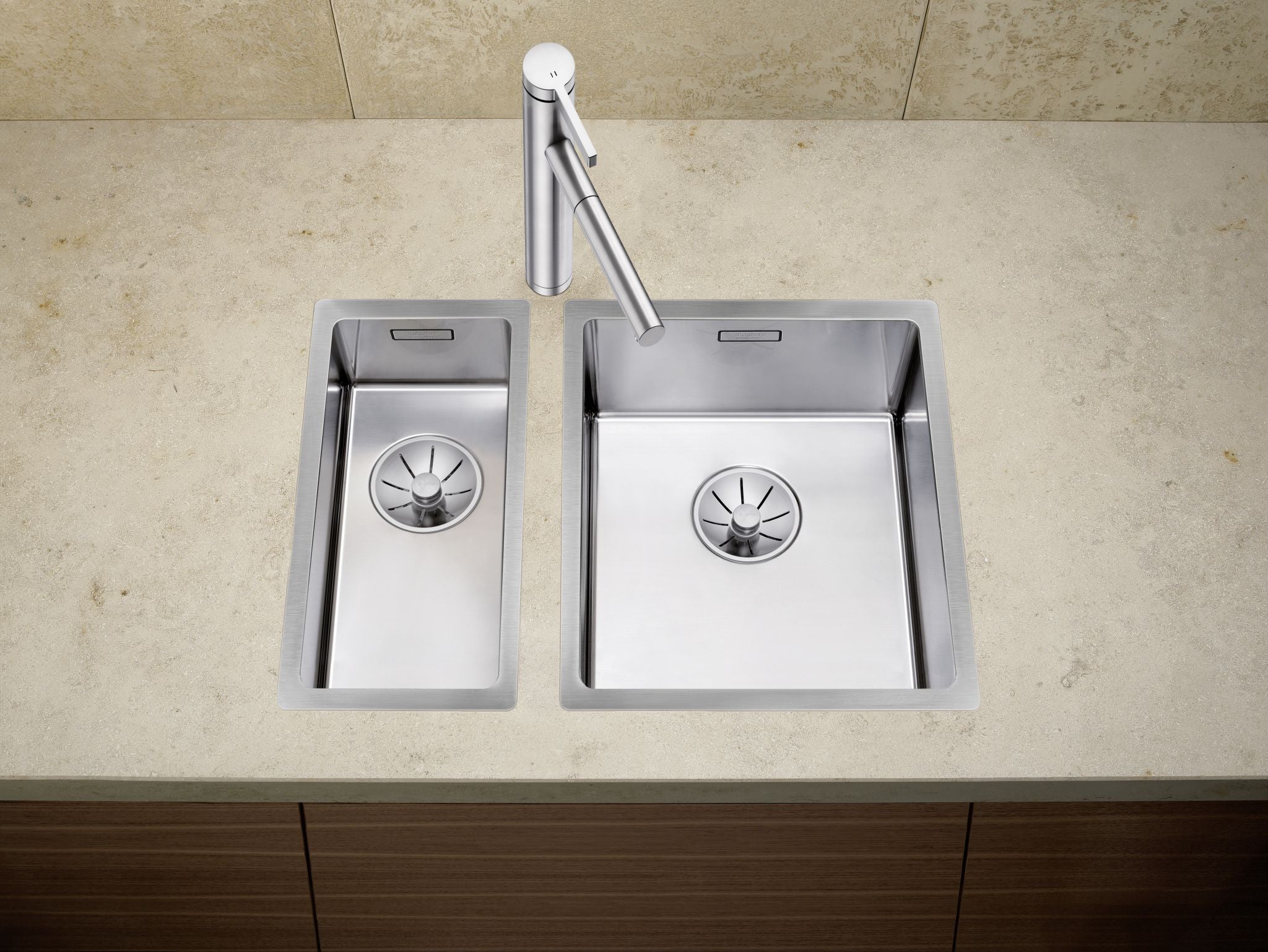 BLANCO CLARON 180-IF Edelstahl Seidenglanz ohne Ablauffernbedienung keine Beckenlage 521564