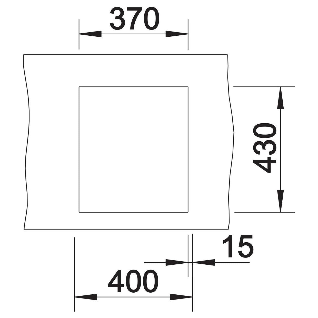 BLANCO CLARON 340-IF Edelstahl Seidenglanz ohne Ablauffernbedienung keine Beckenlage 521570