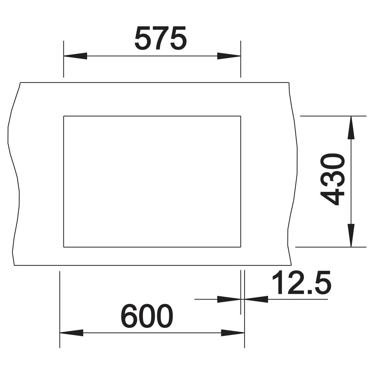 BLANCO CLARON 340/180-IF Edelstahl Seidenglanz ohne Ablauffernbedienung Hauptbecken rechts 521608