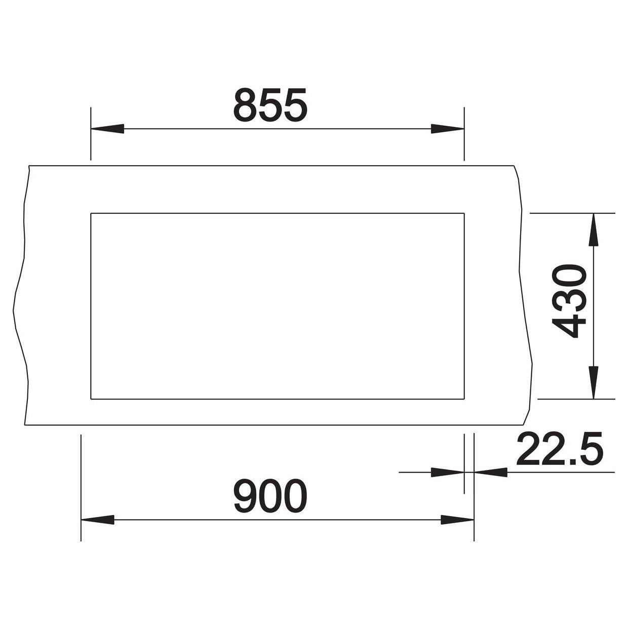 BLANCO CLARON 400/400-IF Edelstahl Seidenglanz ohne Ablauffernbedienung 521617