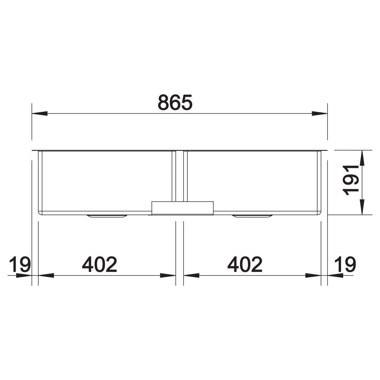 BLANCO CLARON 400/400-IF Edelstahl Seidenglanz ohne Ablauffernbedienung 521617