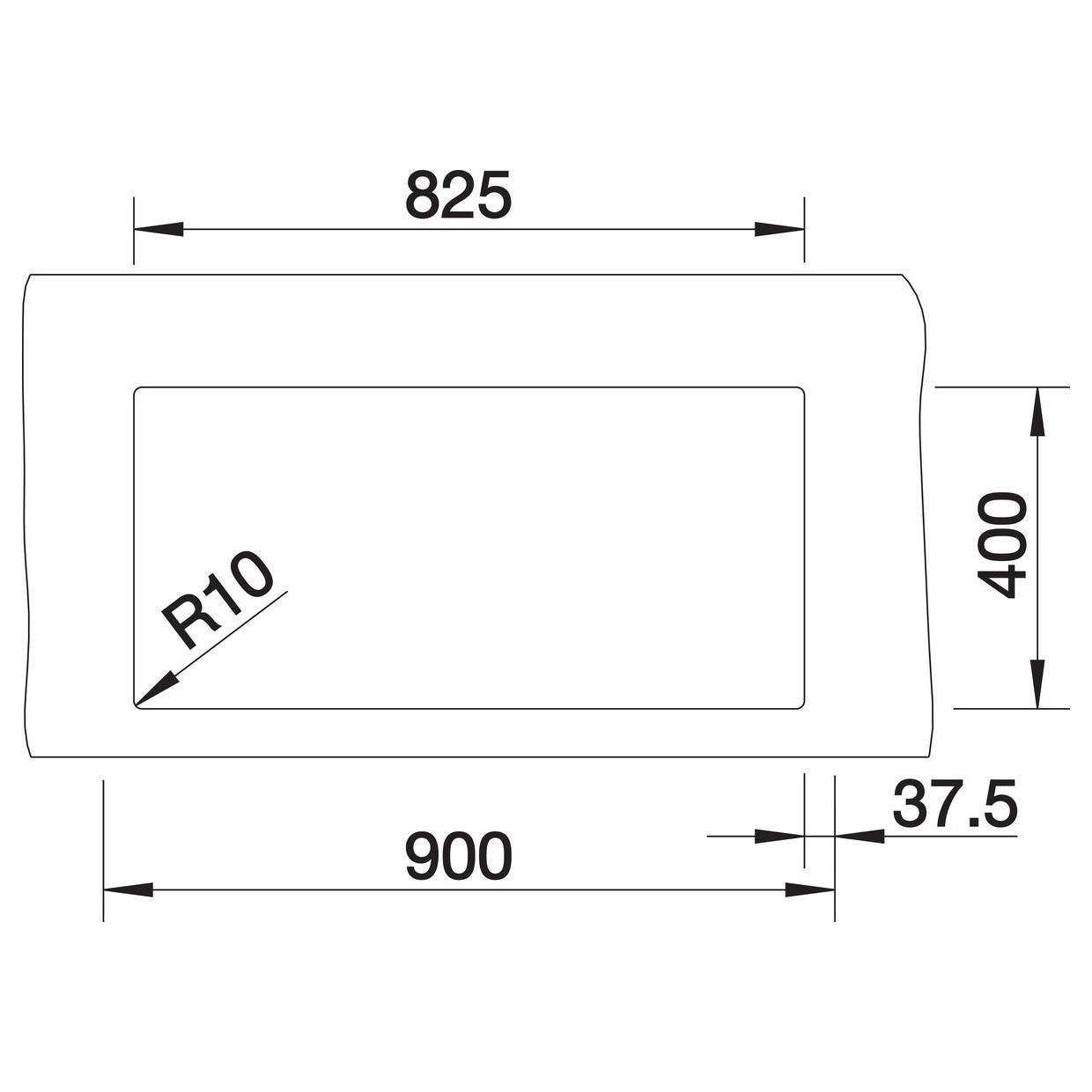 BLANCO CLARON 400/400-U Edelstahl Seidenglanz ohne Ablauffernbedienung 521618