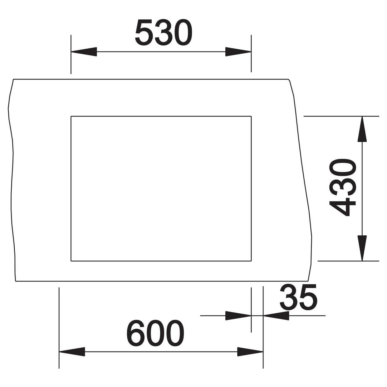 BLANCO CLARON 500-IF Edelstahl Seidenglanz ohne Ablauffernbedienung keine Beckenlage 521576