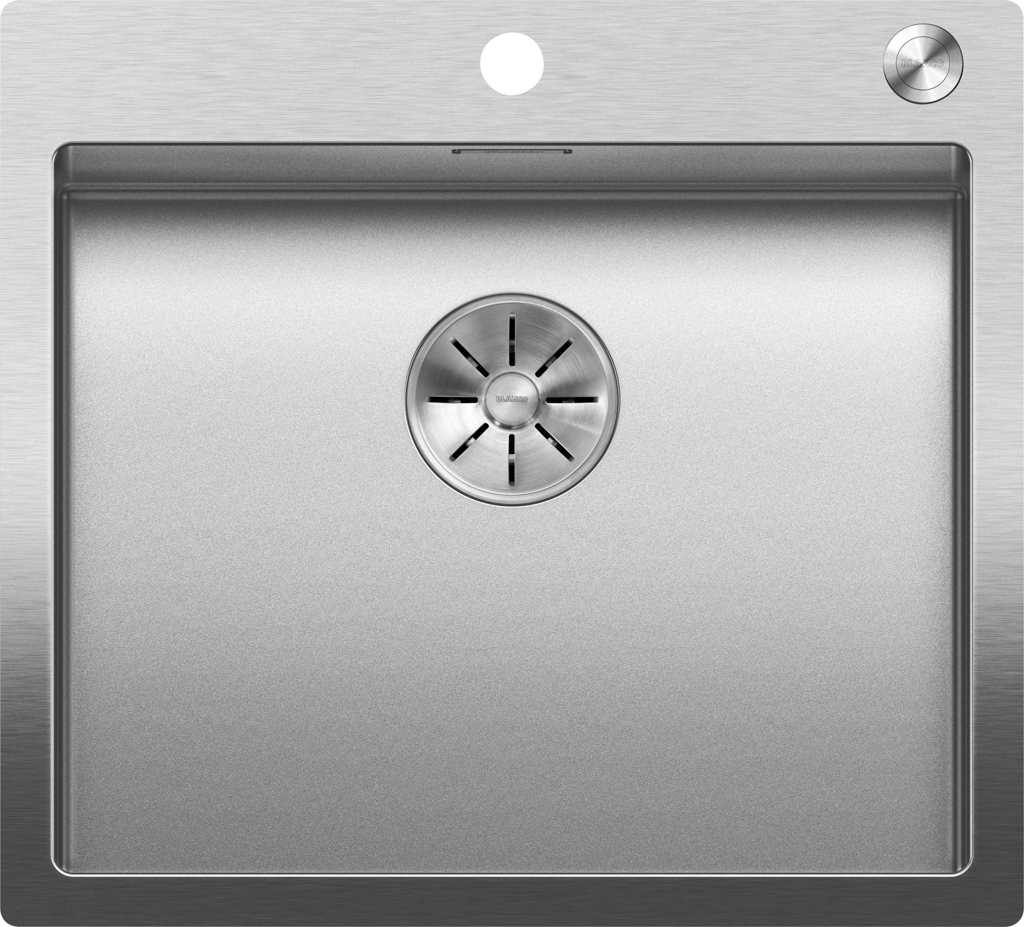BLANCO CLARON 500-IF/A Durinox Edelstahl Durinox mit Ablauffernbedienung keine Beckenlage 523393