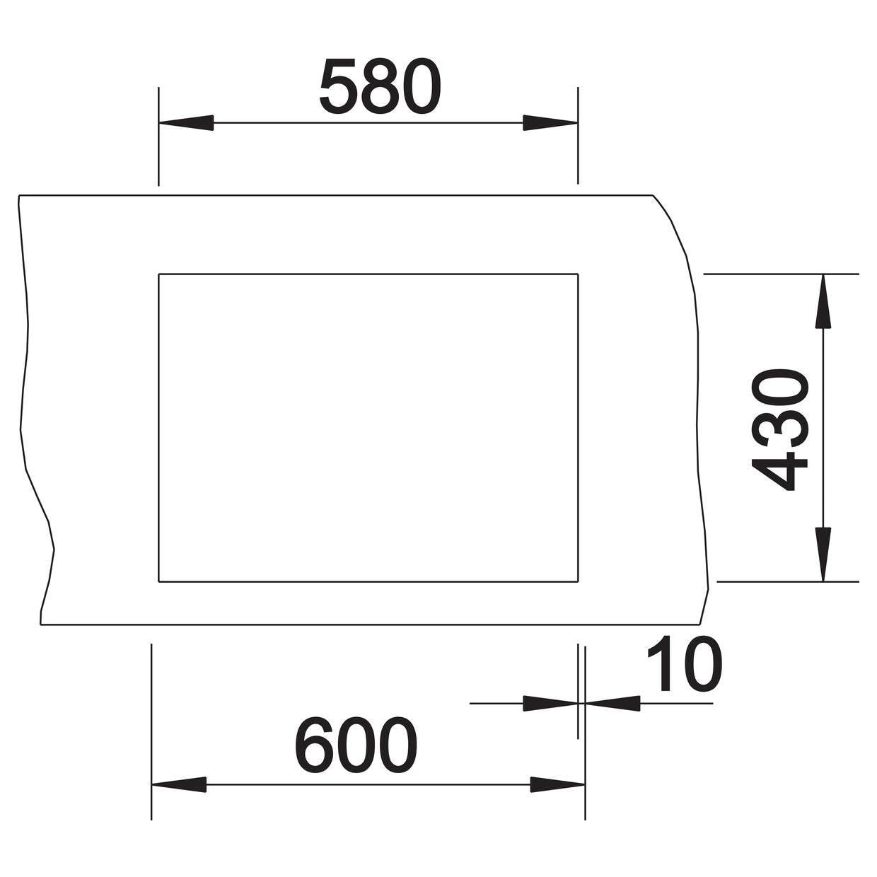 BLANCO CLARON 550-IF Edelstahl Seidenglanz ohne Ablauffernbedienung keine Beckenlage 521578