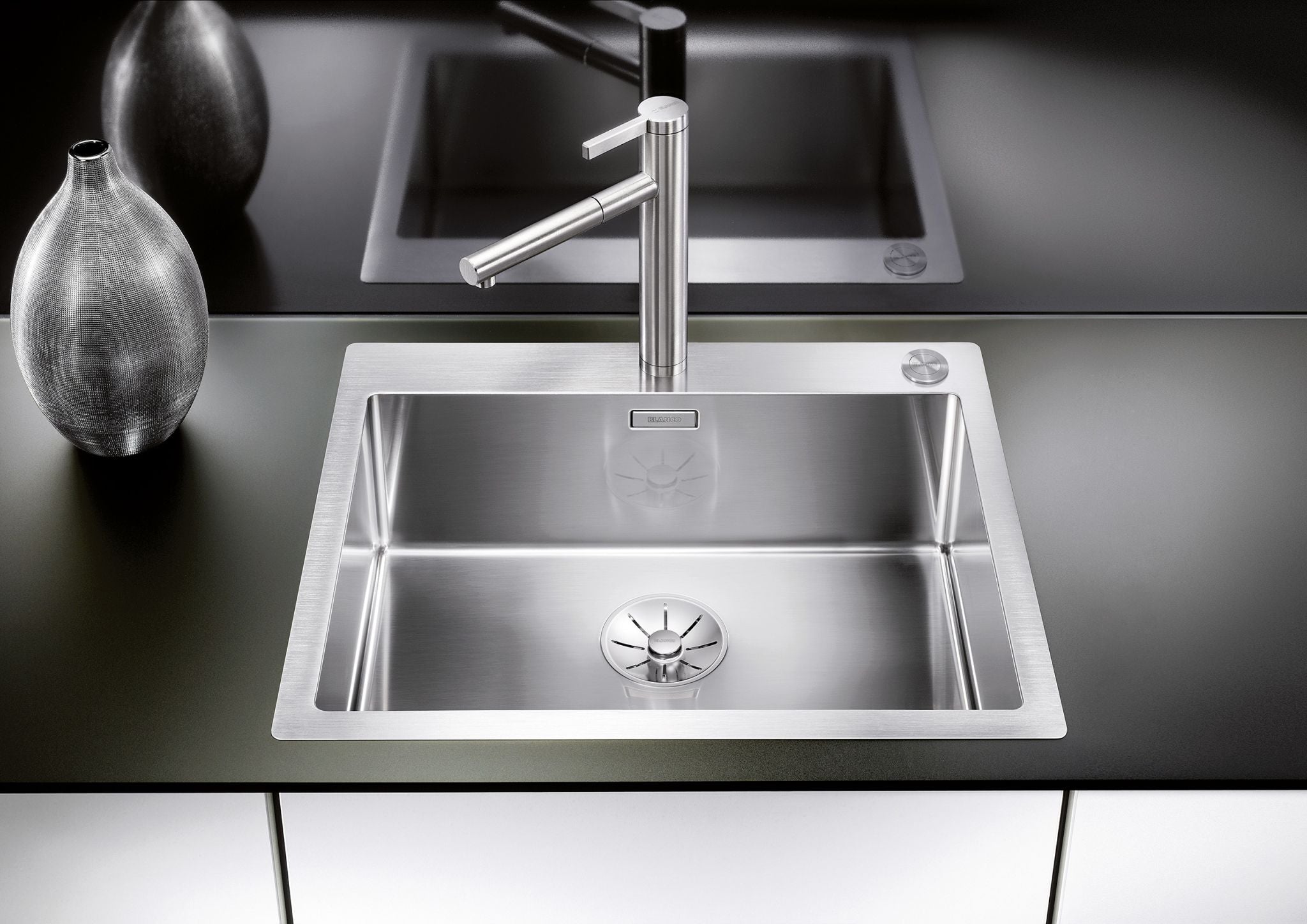 BLANCO CLARON 550-IF/A Edelstahl Seidenglanz mit Ablauffernbedienung keine Beckenlage 521639
