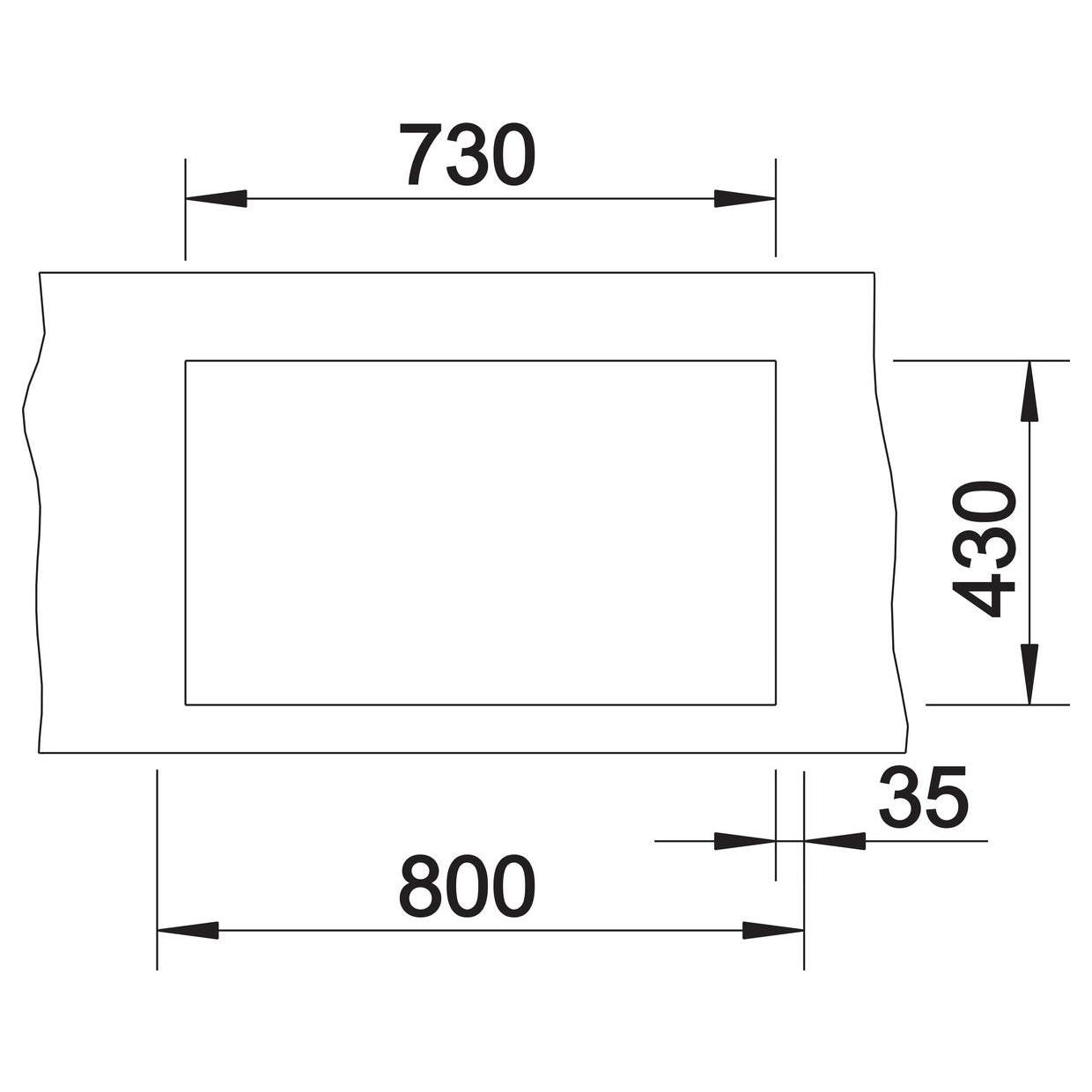 BLANCO CLARON 700-IF Durinox Edelstahl Durinox ohne Ablauffernbedienung keine Beckenlage 523391