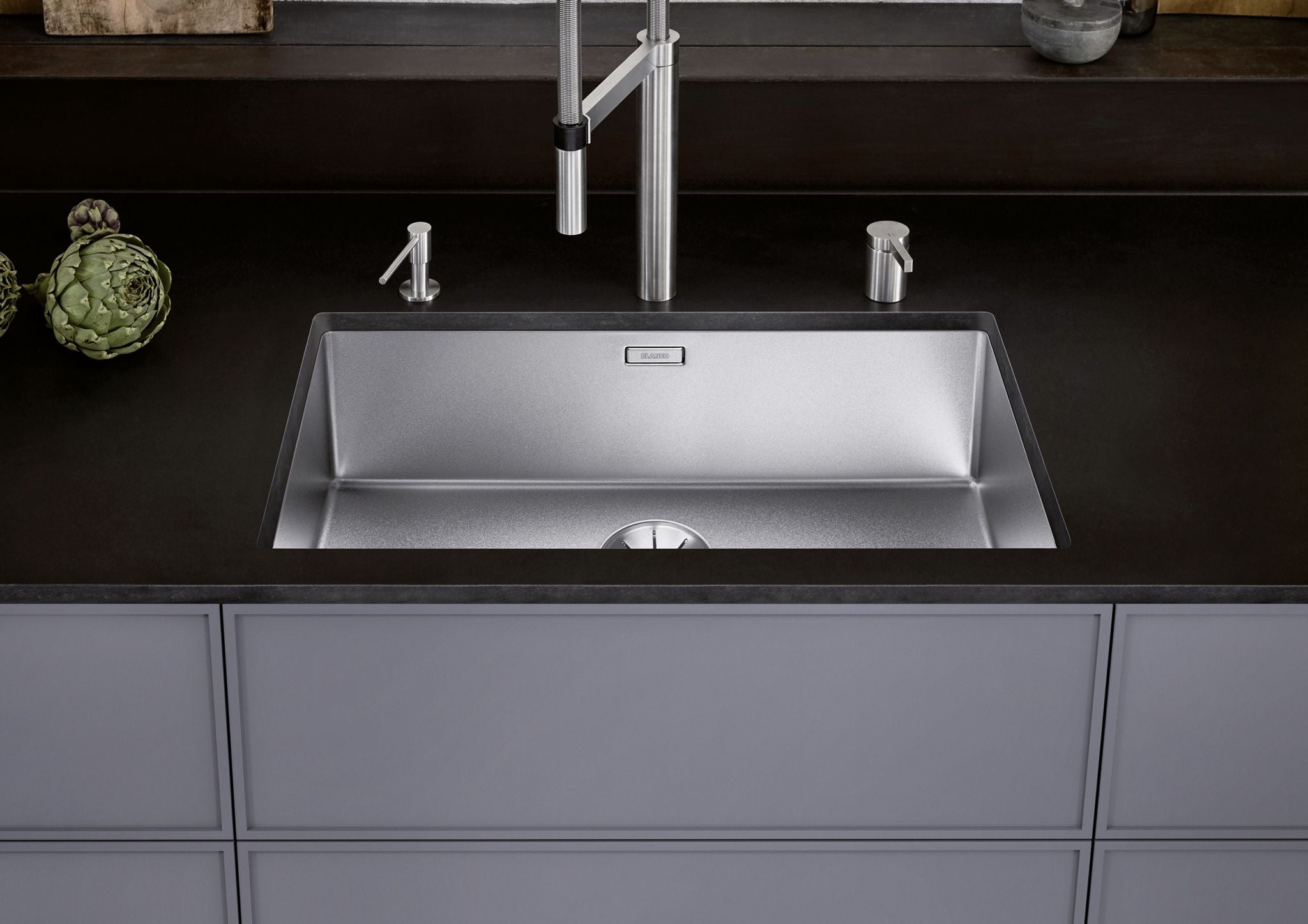 BLANCO CLARON 700-U Durinox Edelstahl Durinox ohne Ablauffernbedienung keine Beckenlage 523387