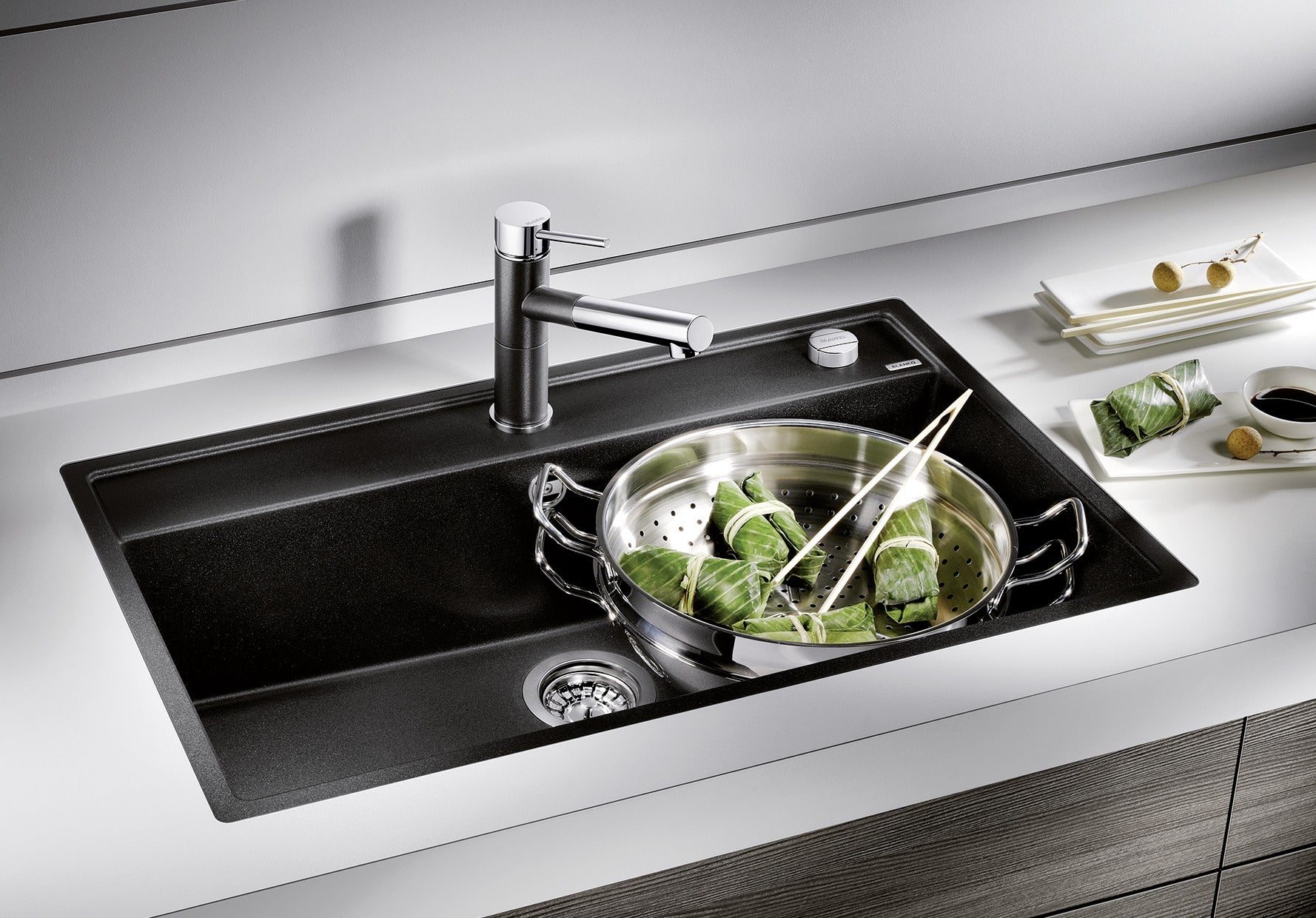 BLANCO DALAGO 8-F SILGRANIT felsgrau 518853