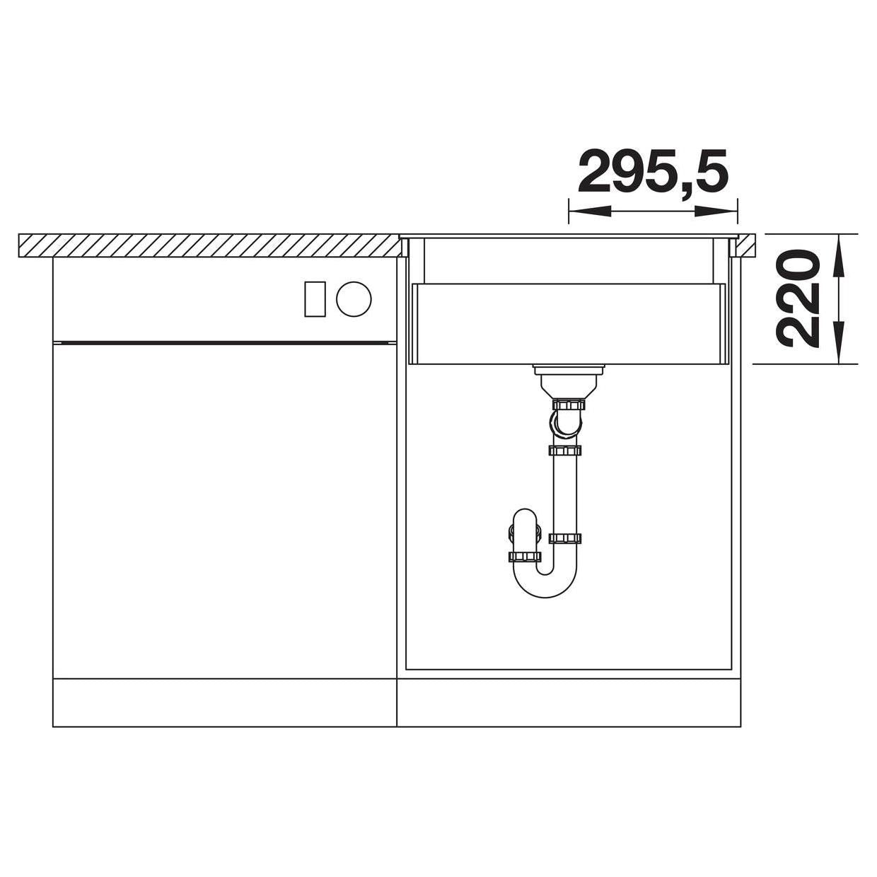 BLANCO ETAGON 6-F SILGRANIT mit Ablauffernbedienung mit Zubehör anthrazit 527675