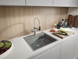 BLANCO ETAGON 6-F SILGRANIT mit Ablauffernbedienung mit Zubehör softweiß 527681