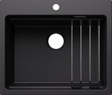 BLANCO ETAGON 6 SILGRANIT ohne Ablauffernbedienung mit Zubehör schwarz 527746