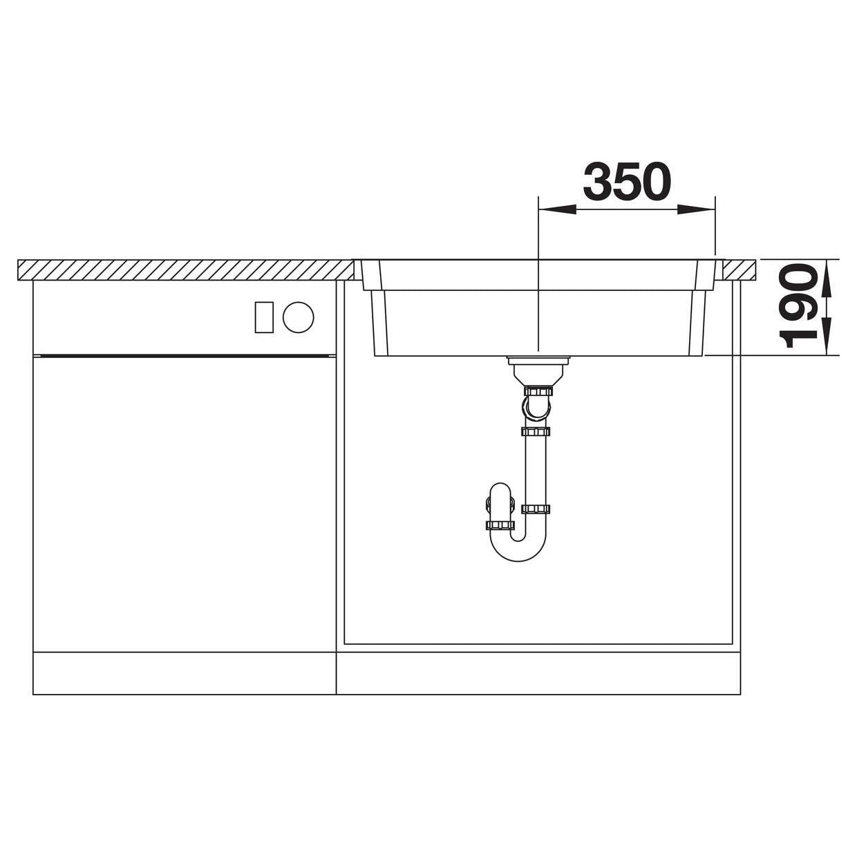 BLANCO ETAGON 700-IF/A Edelstahl Seidenglanz mit Ablauffernbedienung mit Zubehör 524274