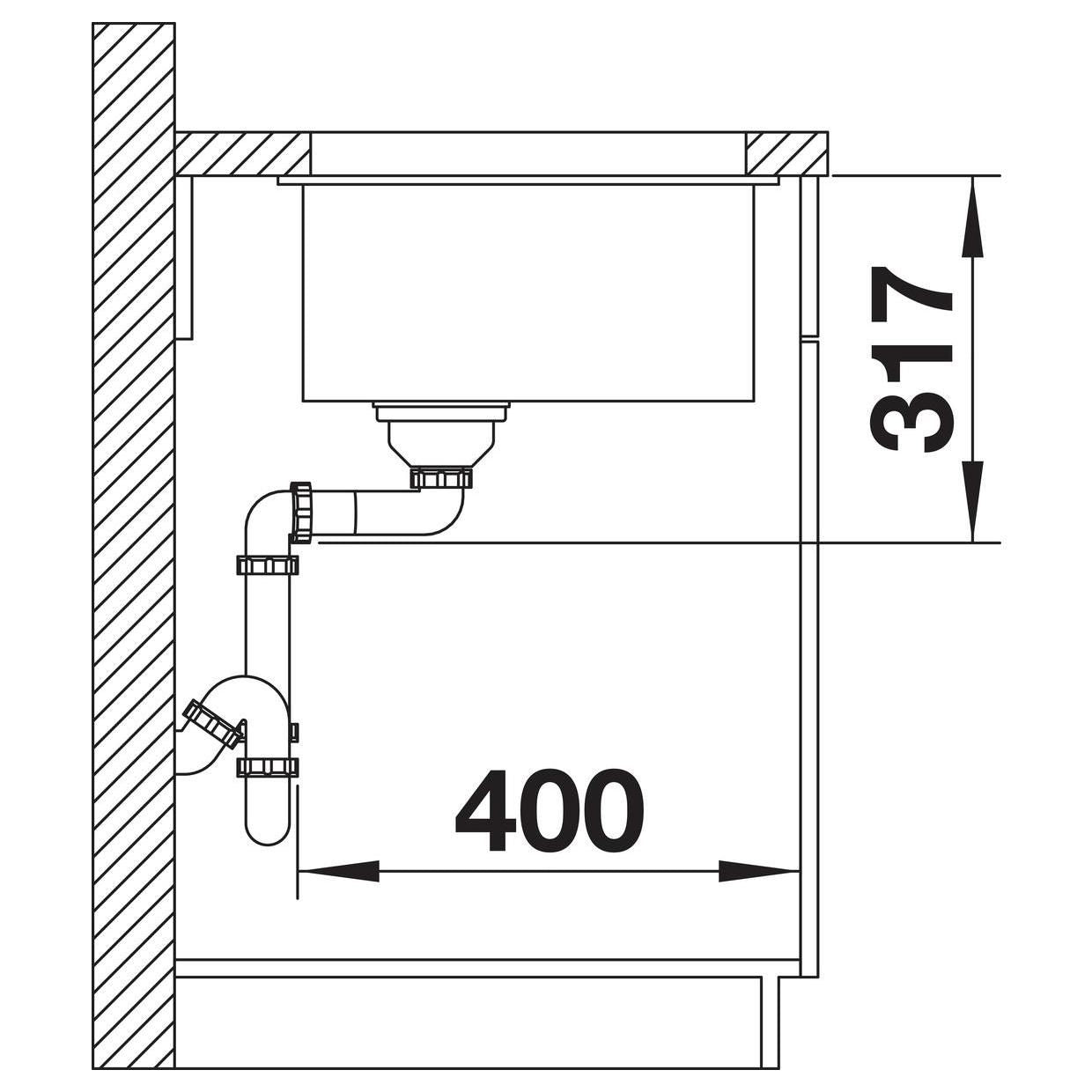 BLANCO ETAGON 700-U SILGRANIT ohne Ablauffernbedienung mit Zubehör anthrazit 525167
