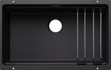 BLANCO ETAGON 700-U SILGRANIT ohne Ablauffernbedienung mit Zubehör schwarz 527762