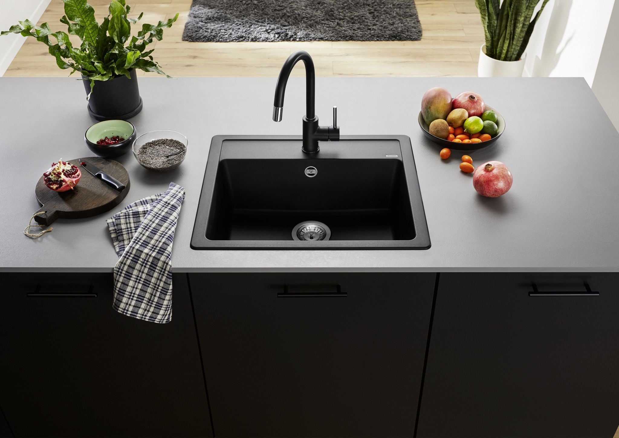 BLANCO LEGRA 6 SILGRANIT ohne Ablauffernbedienung anthrazit 523332