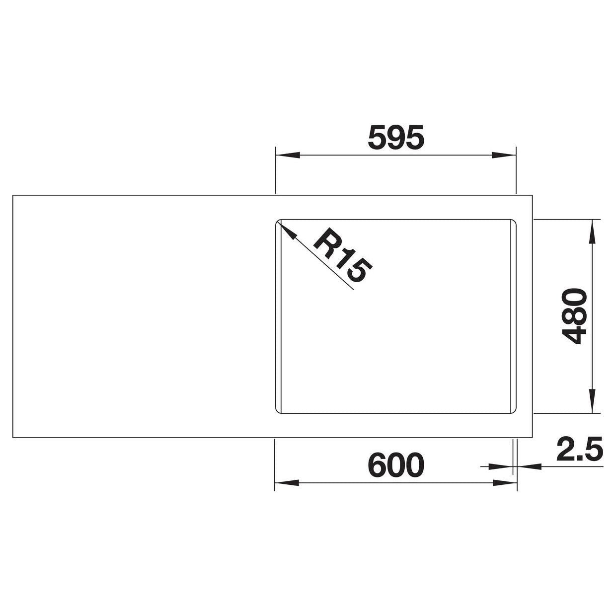 BLANCO LEMIS 6-IF Edelstahl Bürstfinish mit Ablauffernbedienung 525109