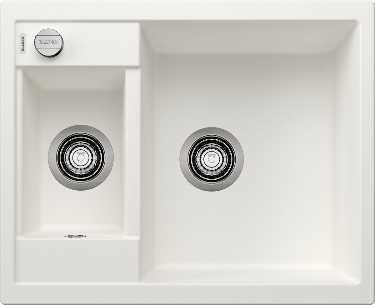 BLANCO METRA 6 SILGRANIT mit Ablauffernbedienung reversibel weiß 516157