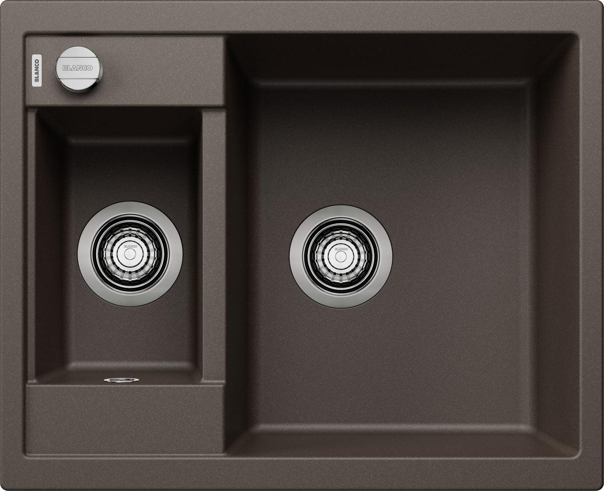 BLANCO METRA 6 SILGRANIT mit Ablauffernbedienung reversibel café 516162