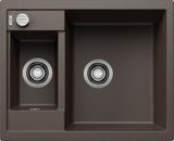 BLANCO METRA 6 SILGRANIT mit Ablauffernbedienung reversibel café 516162