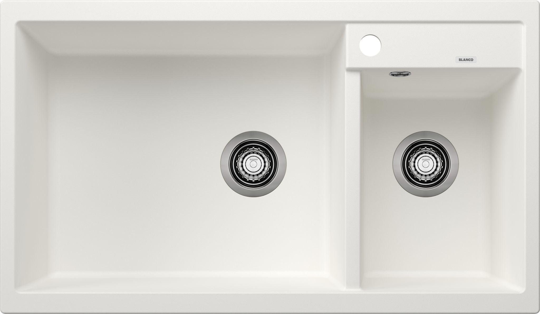 BLANCO METRA 9 SILGRANIT ohne Ablauffernbedienung Hauptbecken links weiß 513269