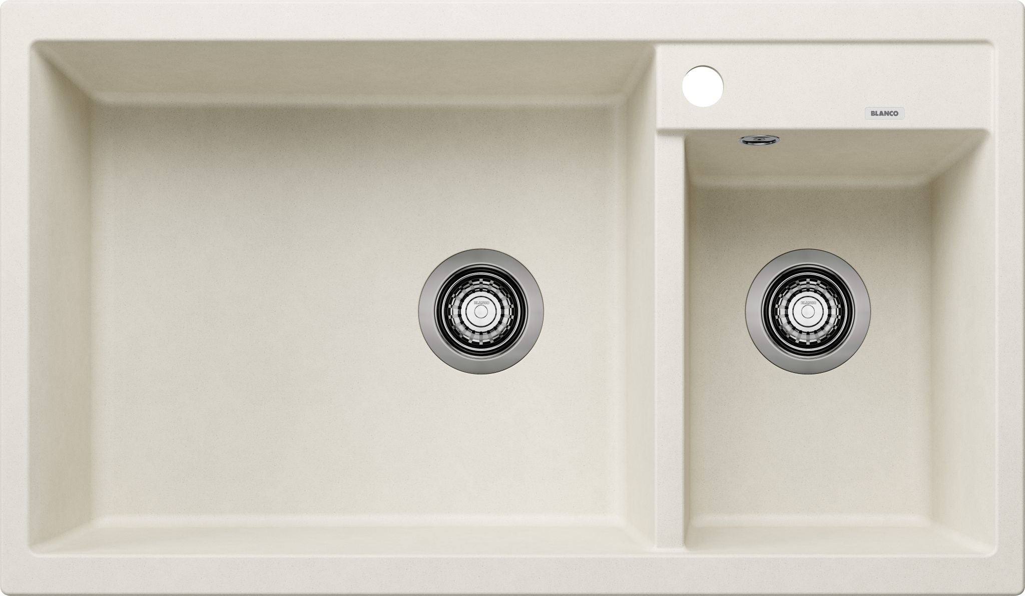 BLANCO METRA 9 SILGRANIT ohne Ablauffernbedienung Hauptbecken links softweiß 527121