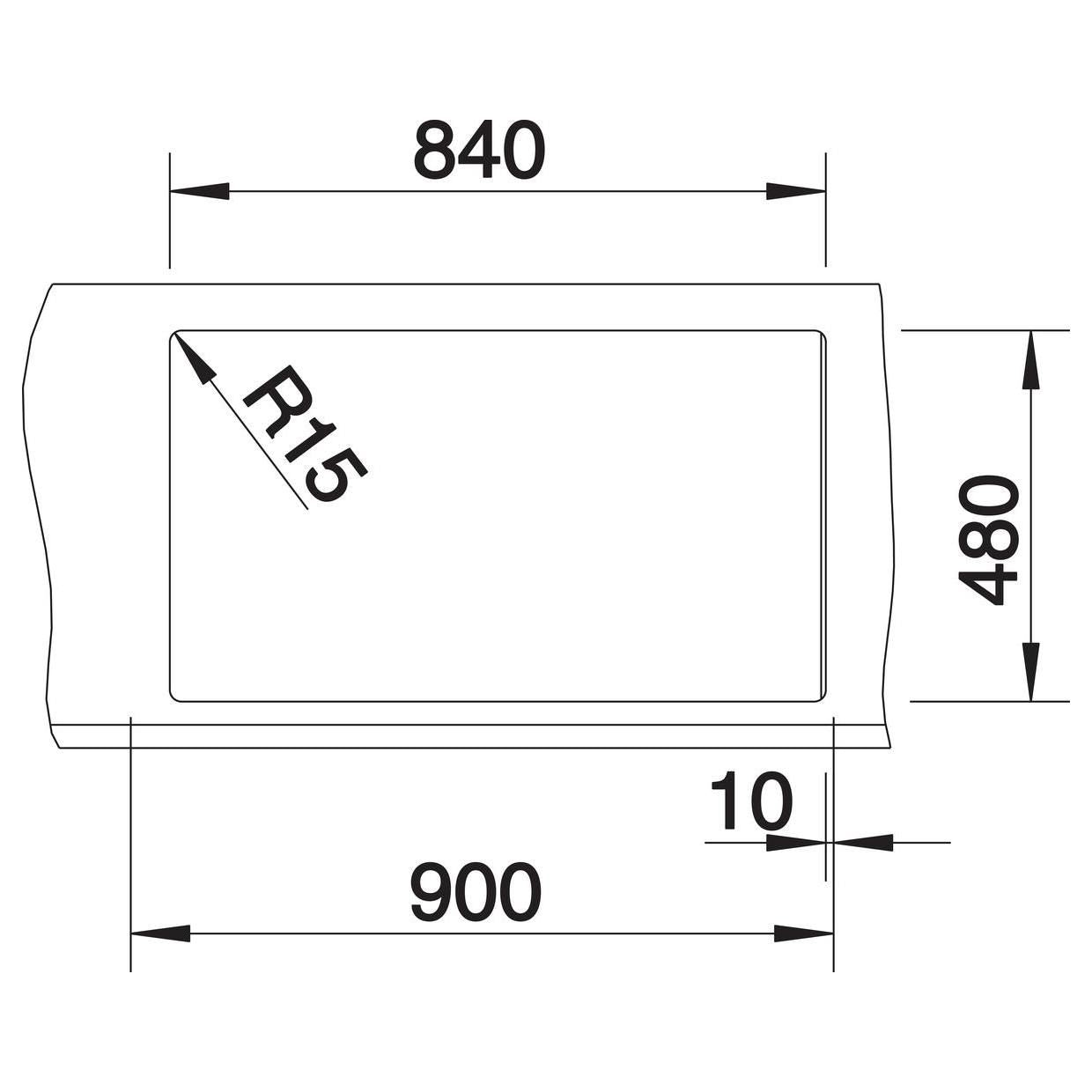 BLANCO METRA 9 SILGRANIT ohne Ablauffernbedienung Hauptbecken links vulkangrau 527304