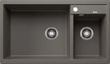 BLANCO METRA 9 SILGRANIT ohne Ablauffernbedienung Hauptbecken links vulkangrau 527304