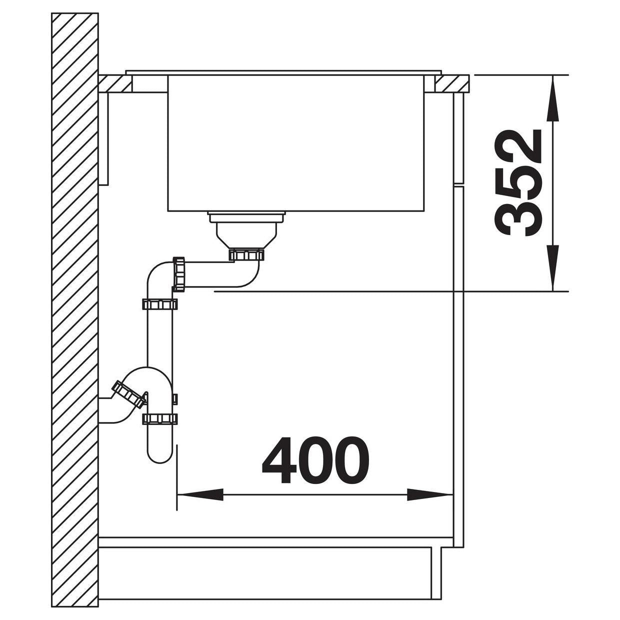 BLANCO NAYA XL 9 SILGRANIT ohne Ablauffernbedienung keine Beckenlage schwarz 525947