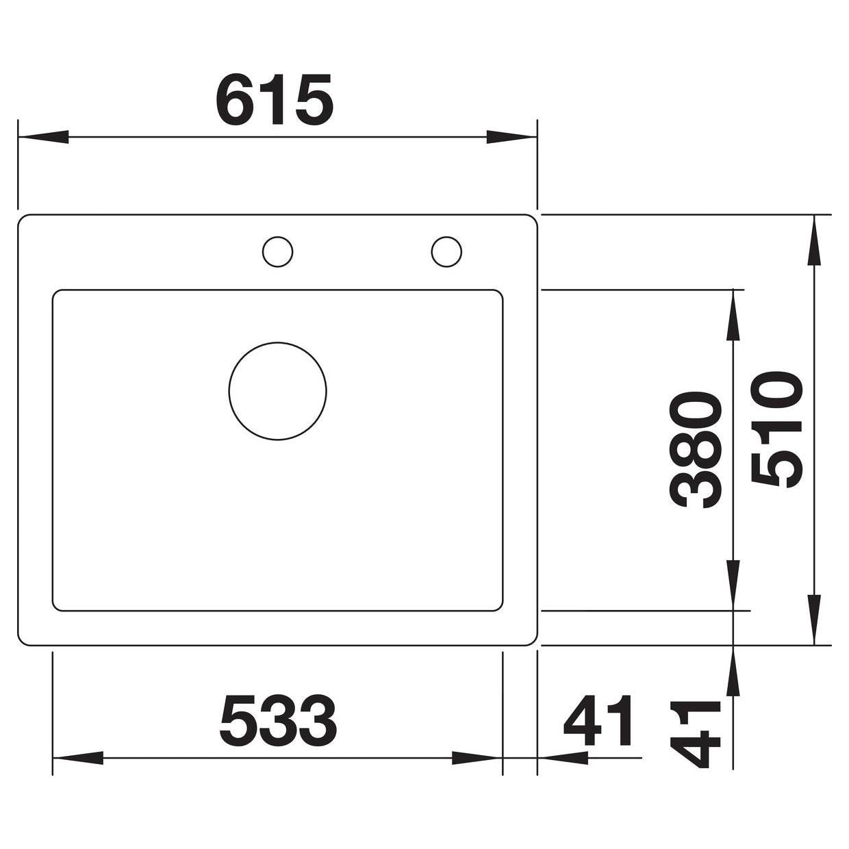 BLANCO PALONA 6 Keramik mit Ablauffernbedienung schwarz 524738