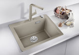 BLANCO PLEON 5 SILGRANIT mit Ablauffernbedienung felsgrau 523677