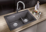 BLANCO PLEON 6 Split SILGRANIT ohne Ablauffernbedienung Hauptbecken links anthrazit 521689