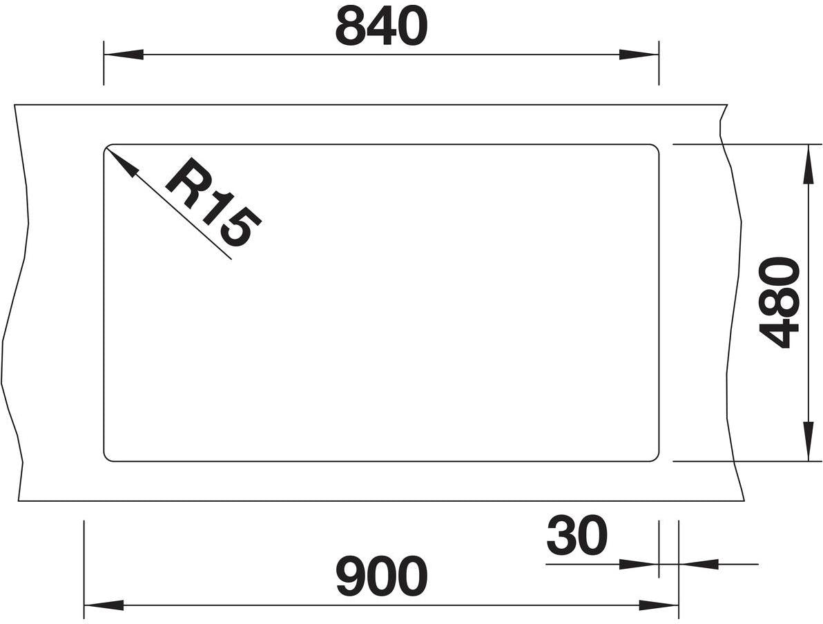 BLANCO PLEON 9 SILGRANIT ohne Ablauffernbedienung Hauptbecken rechts felsgrau 523058