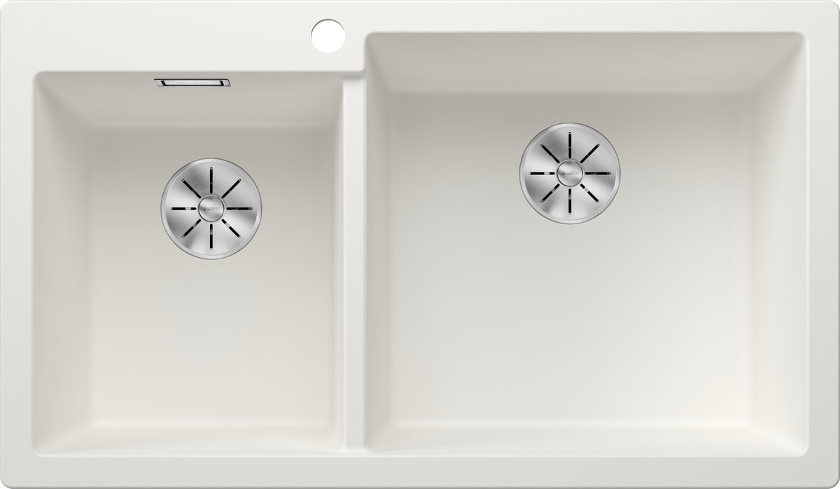 BLANCO PLEON 9 SILGRANIT ohne Ablauffernbedienung Hauptbecken rechts weiß 523061