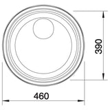 BLANCO RONDOSOL 3½'' Edelstahl Bürstfinish ohne Ablauffernbedienung 513306