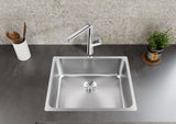 BLANCO SOLIS 340/180-IF Edelstahl Bürstfinish ohne Ablauffernbedienung Becken links 526131