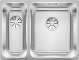 BLANCO SOLIS 340/180-U Edelstahl Bürstfinish ohne Ablauffernbedienung Becken rechts 526128